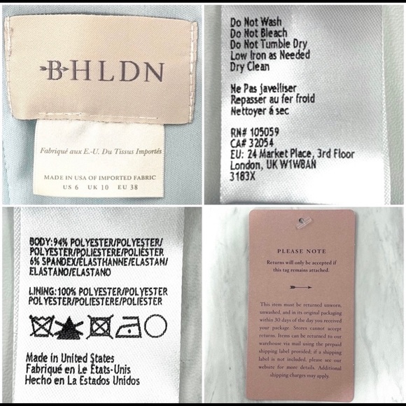 BHLDN Thompson Dress Light Blue - Size US 6 - Picture 9 of 10